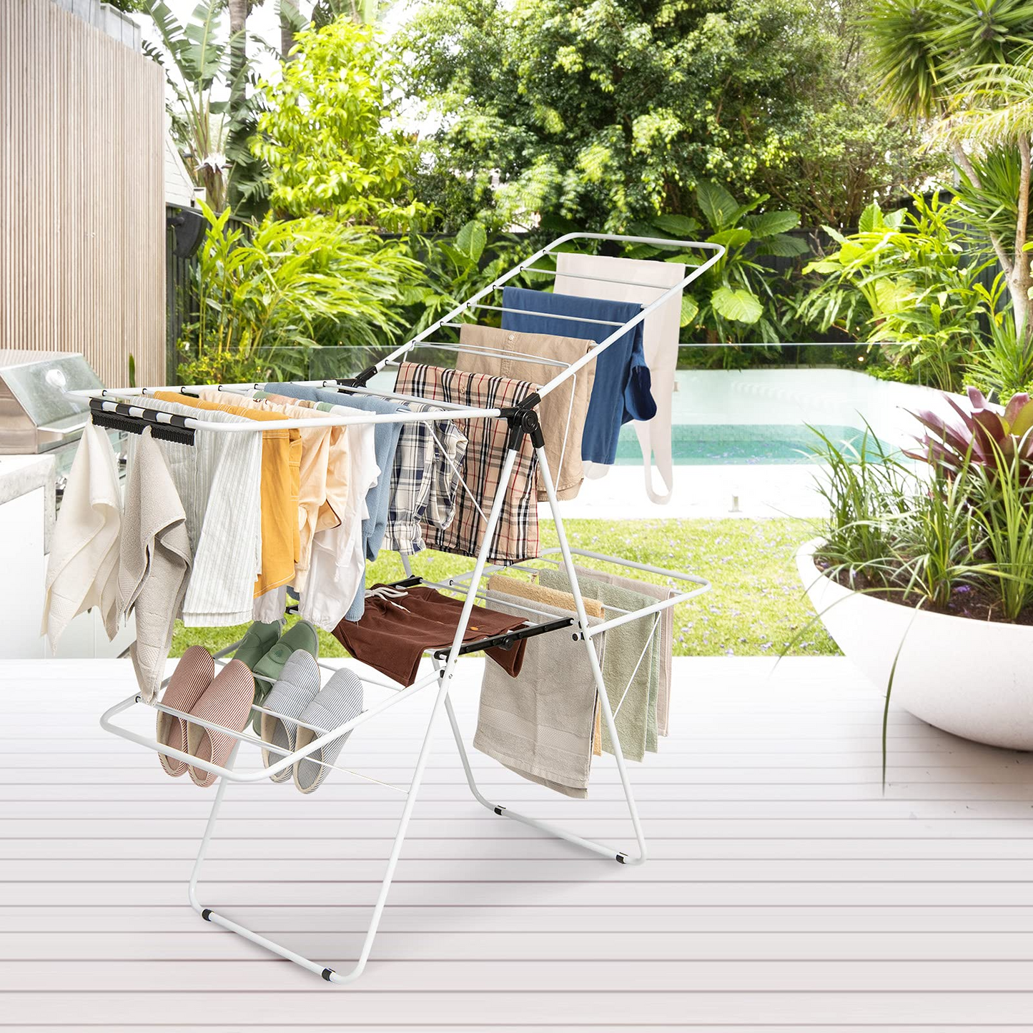 2-Level Clothes Drying Rack - Tangkula