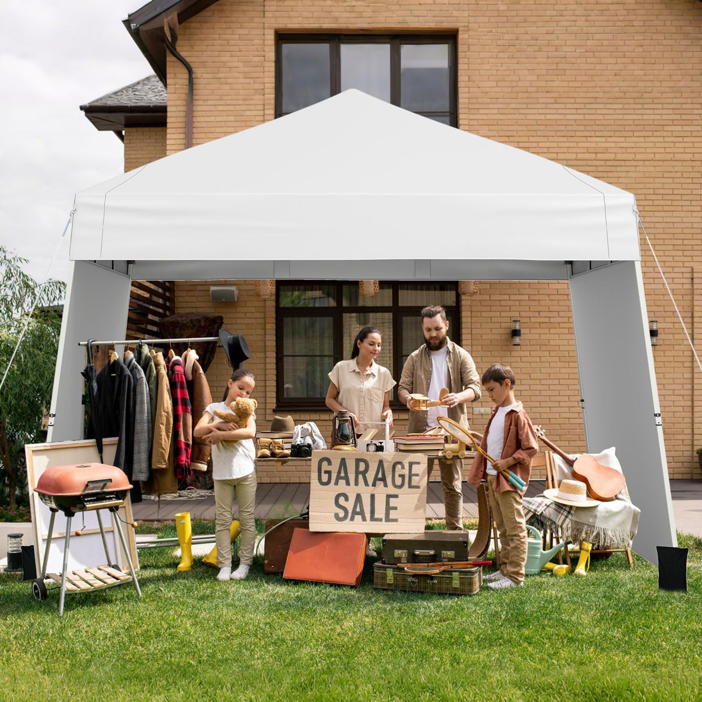 Tangkula 9.2x14 Ft Pop up Canopy with Sidewalls