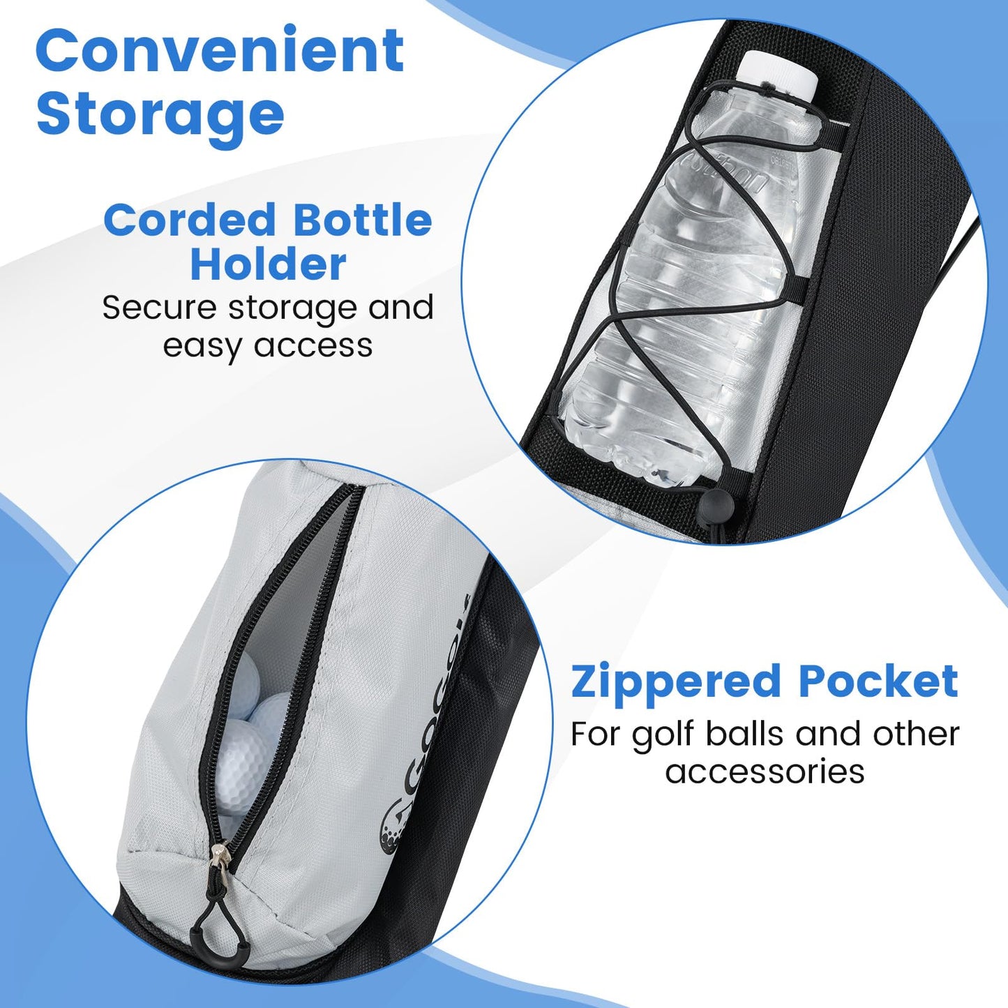 Tangkula Golf Stand Bag Lightweight Sunday Bag for The Driving Range