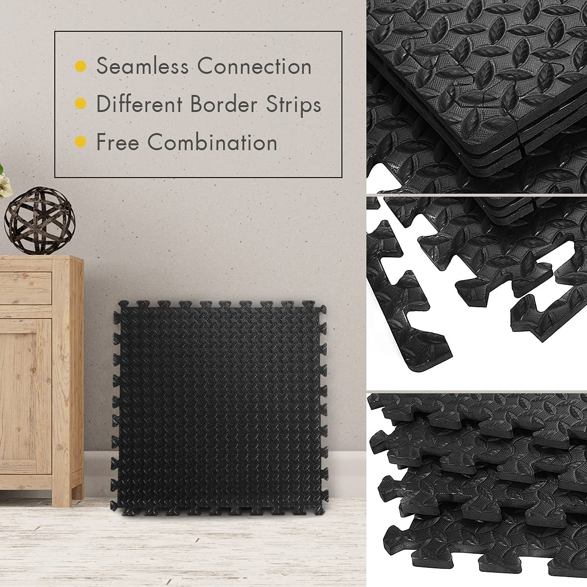 12 Pieces EVA Exercise Floor Mats - Tangkula