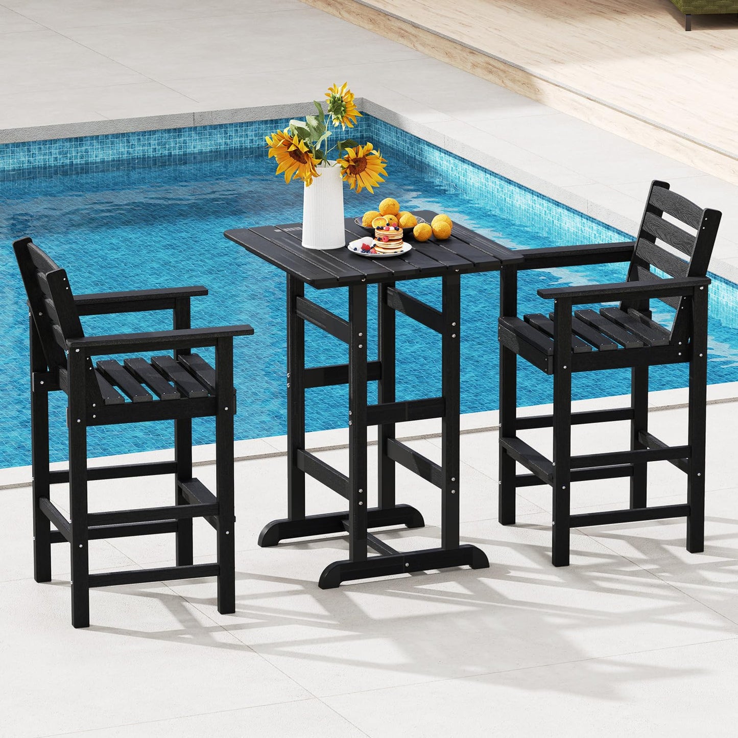 Tangkula Patio Adirondack Bar Chairs Set of 2/4