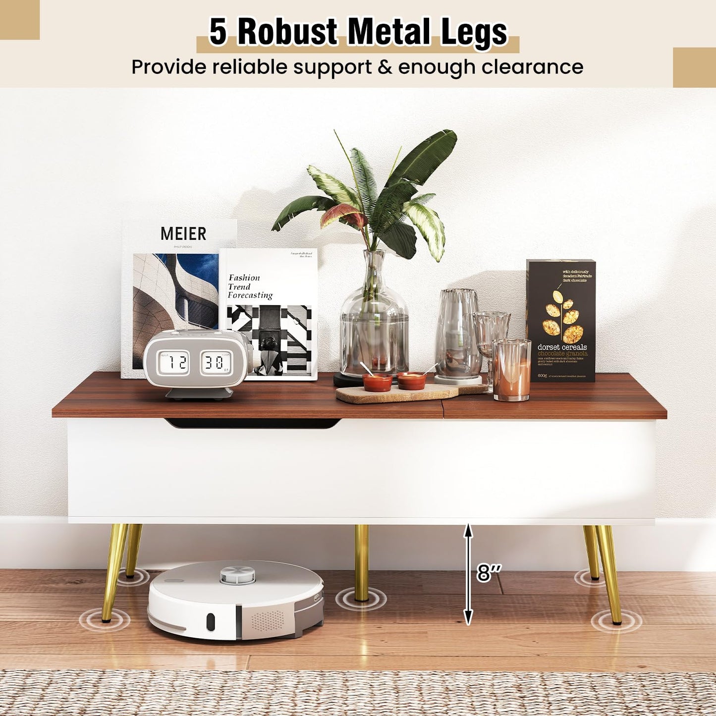 Tangkula Lift Top Coffee Table for Living Room