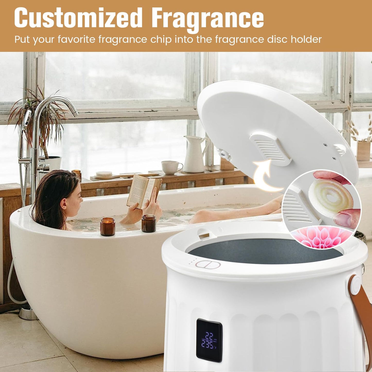 Tangkula Towel Warmer Bucket 20L Towel Warmer w/LED Display