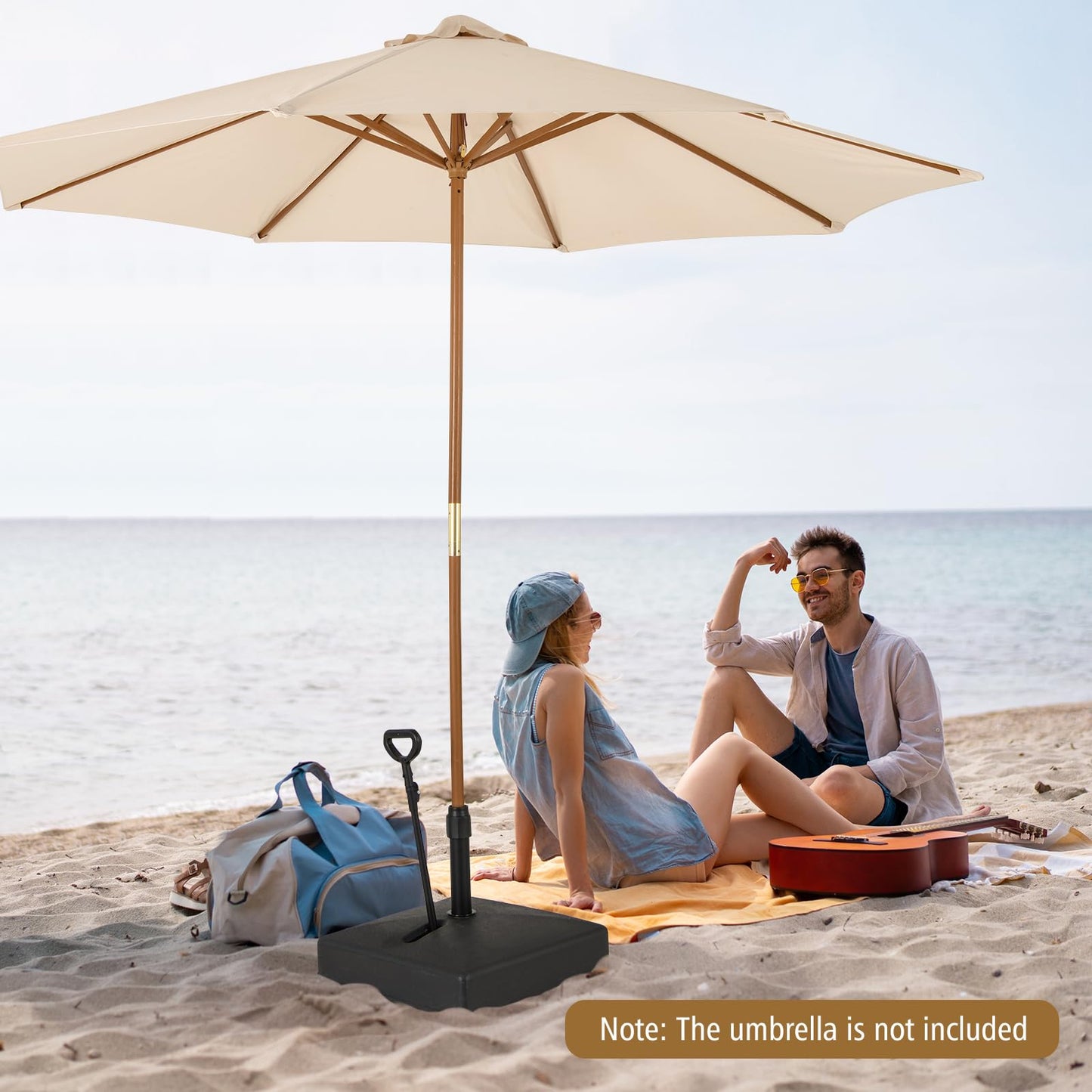 Tangkula Umbrella Base with Wheels