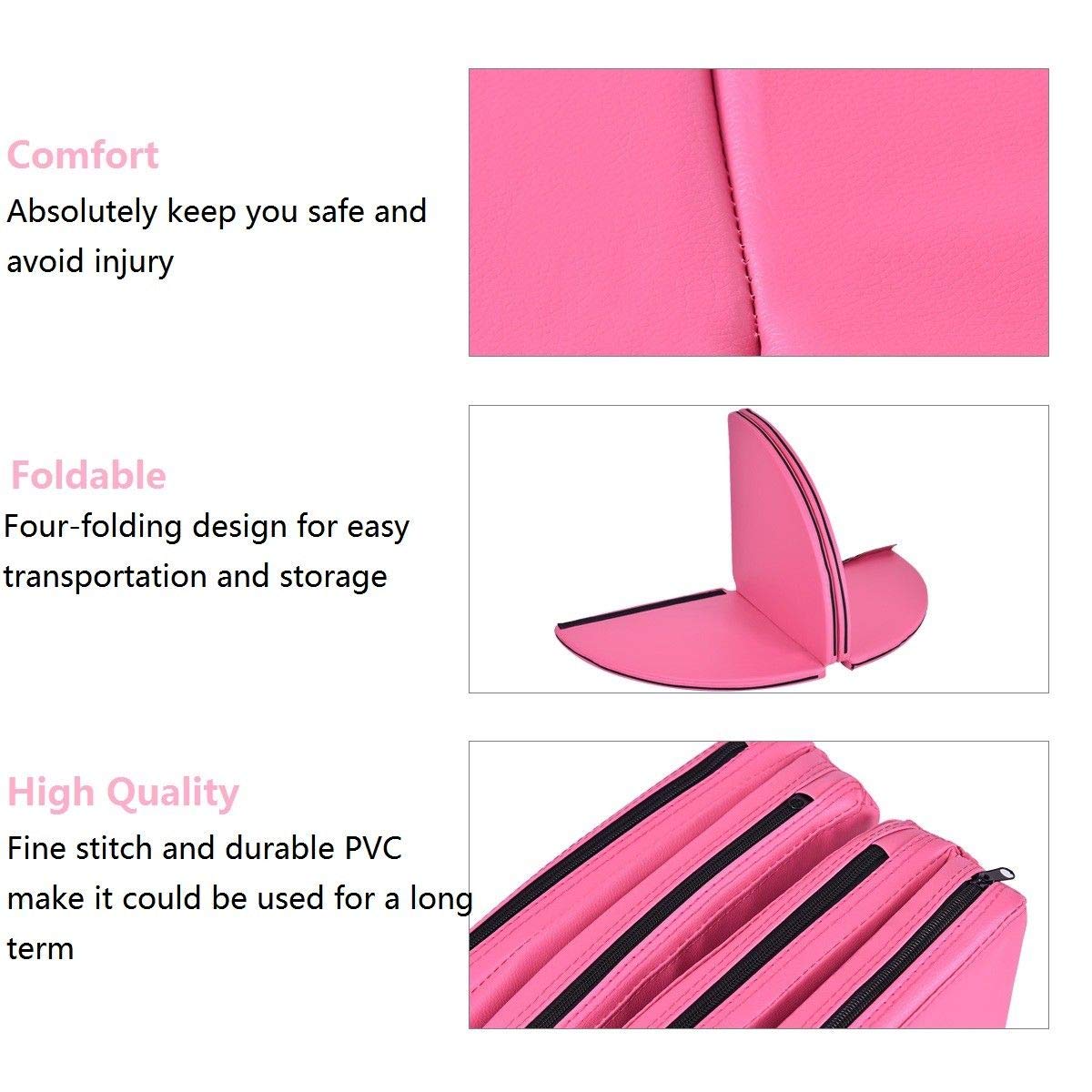 Tangkula Pole Dance Mat Foldable Yoga Exercise Safety Dancing Cushion Steel Pipe Crash Mat, Dia 5ft x 2"