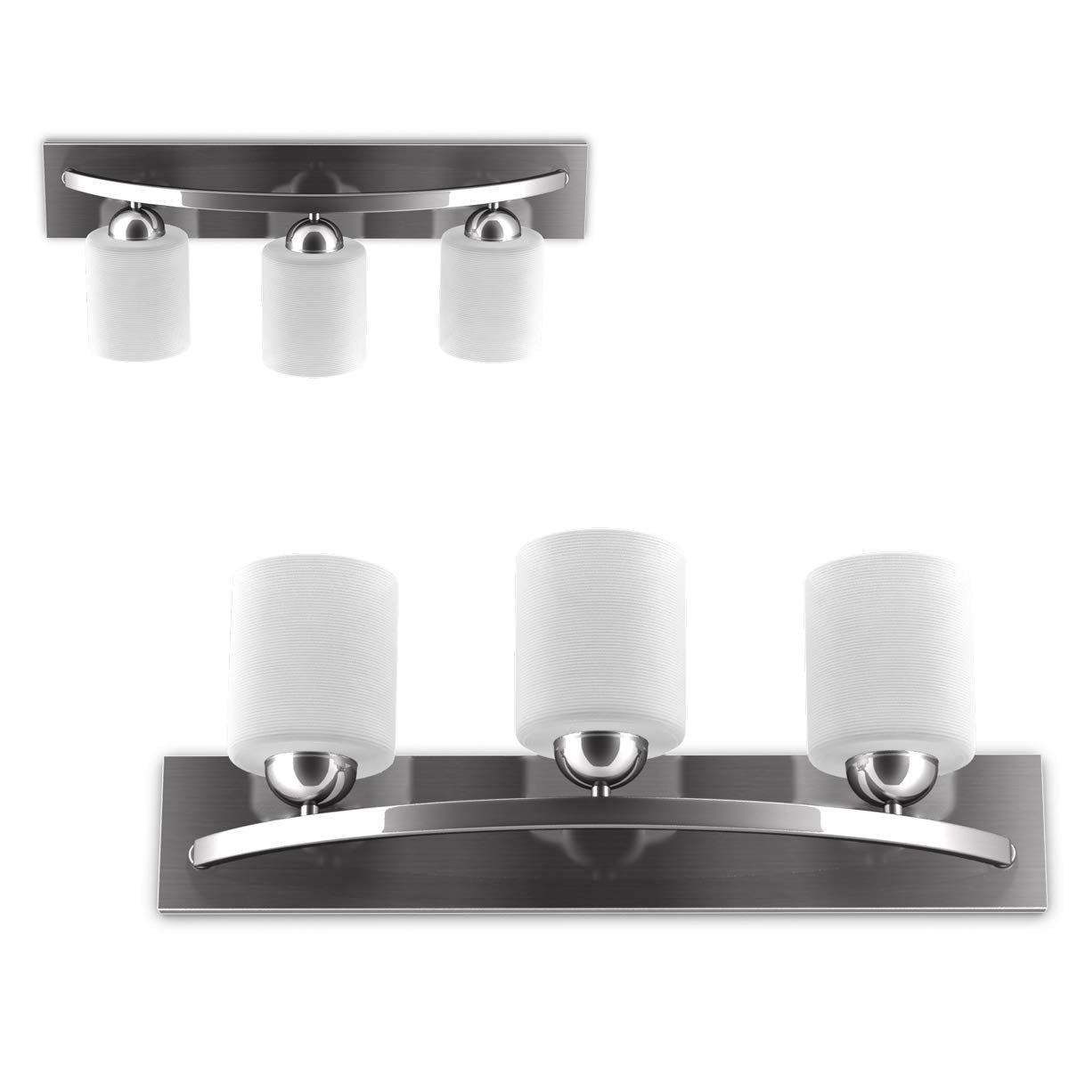 Tangkula Bathroom Vanity Lamp Shade Lamp Cover for Glass Wall Sconce Pendant Lamp