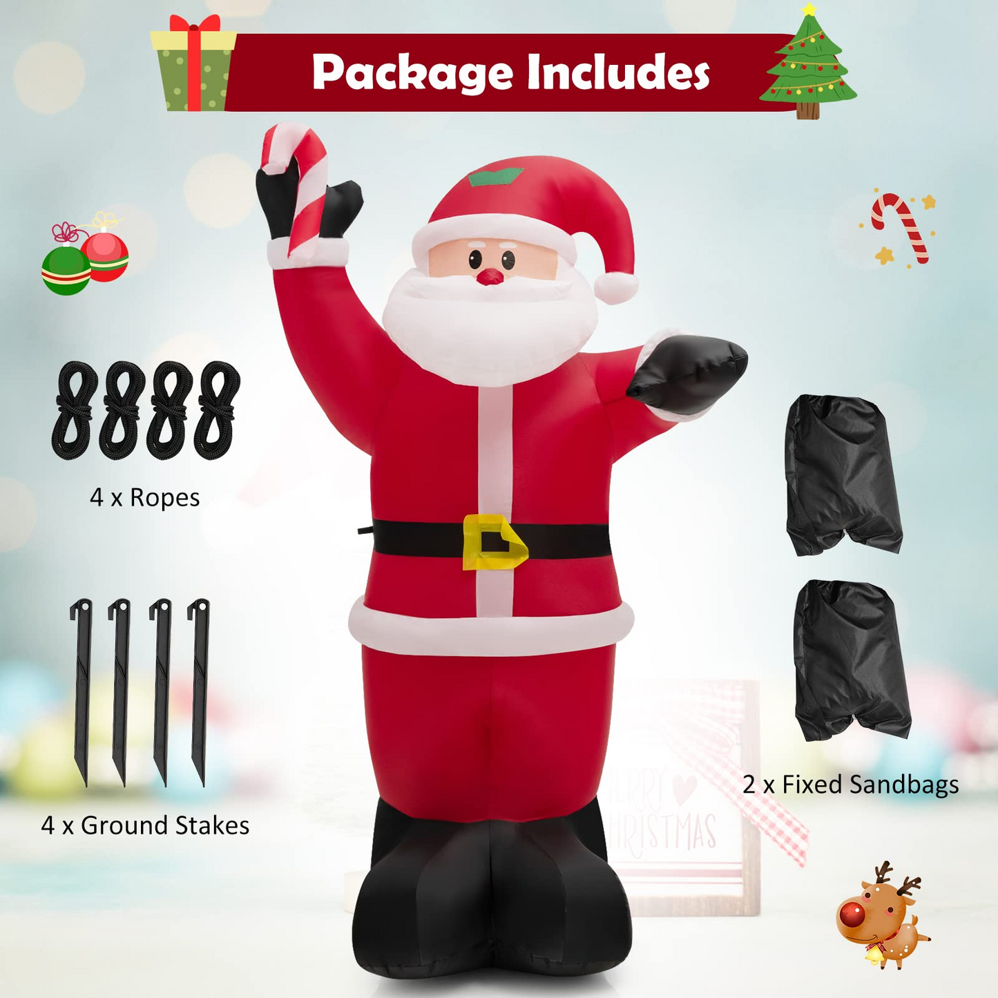 Tangkula Indoor & Outdoor Holiday Decor for Christmas Party