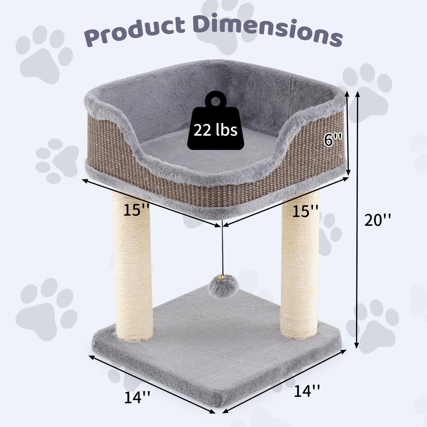 Tangkula Small Cat Tree for Indoor Cats for Play Rest