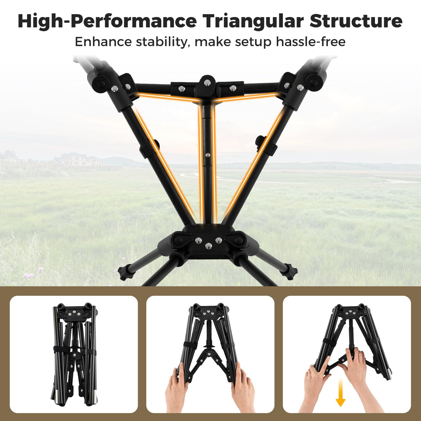 Tangkula Portable Camping Chair for Backpacking Hiking Beach Picnic Travel