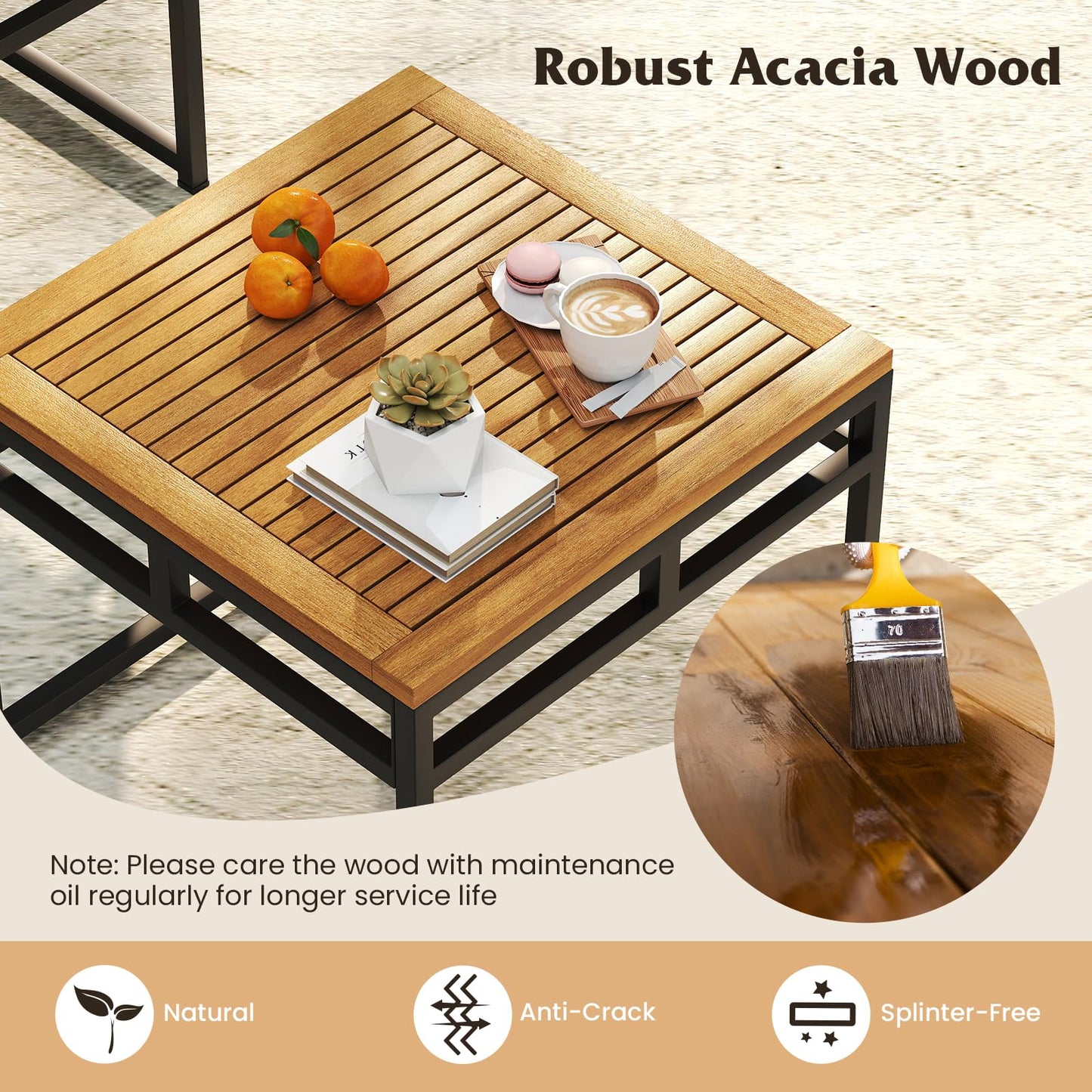 Tangkula L Shaped Outdoor Sectional Sofa Set
