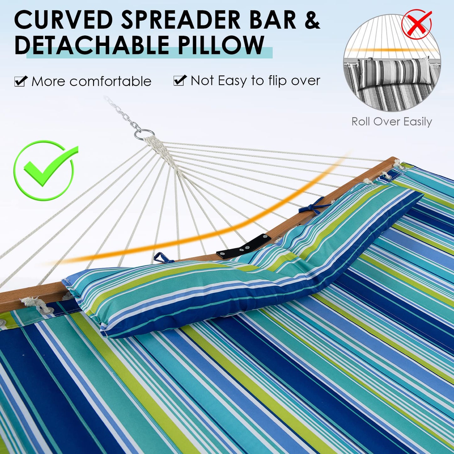 Tangkula 10.5FT Double Hammock