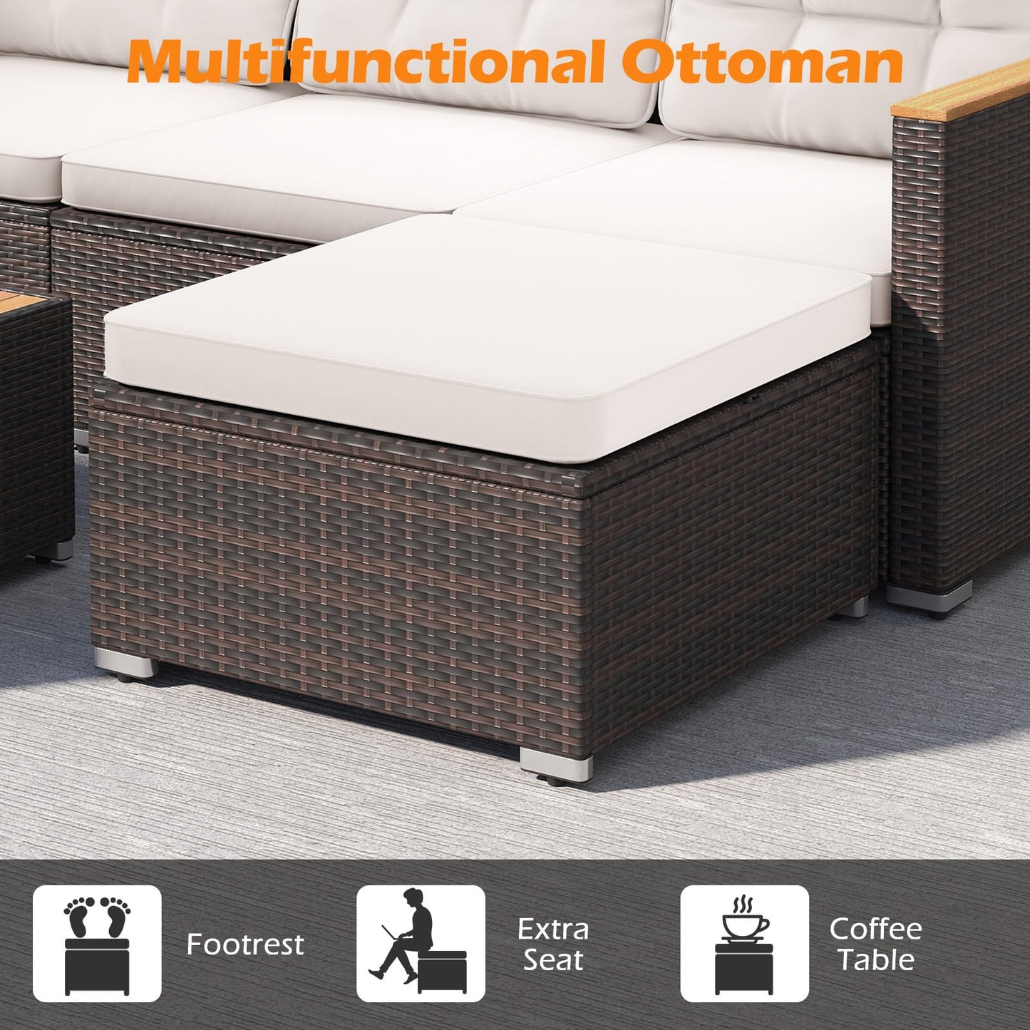 Tangkula 5 Piece Outdoor Patio Furniture Set