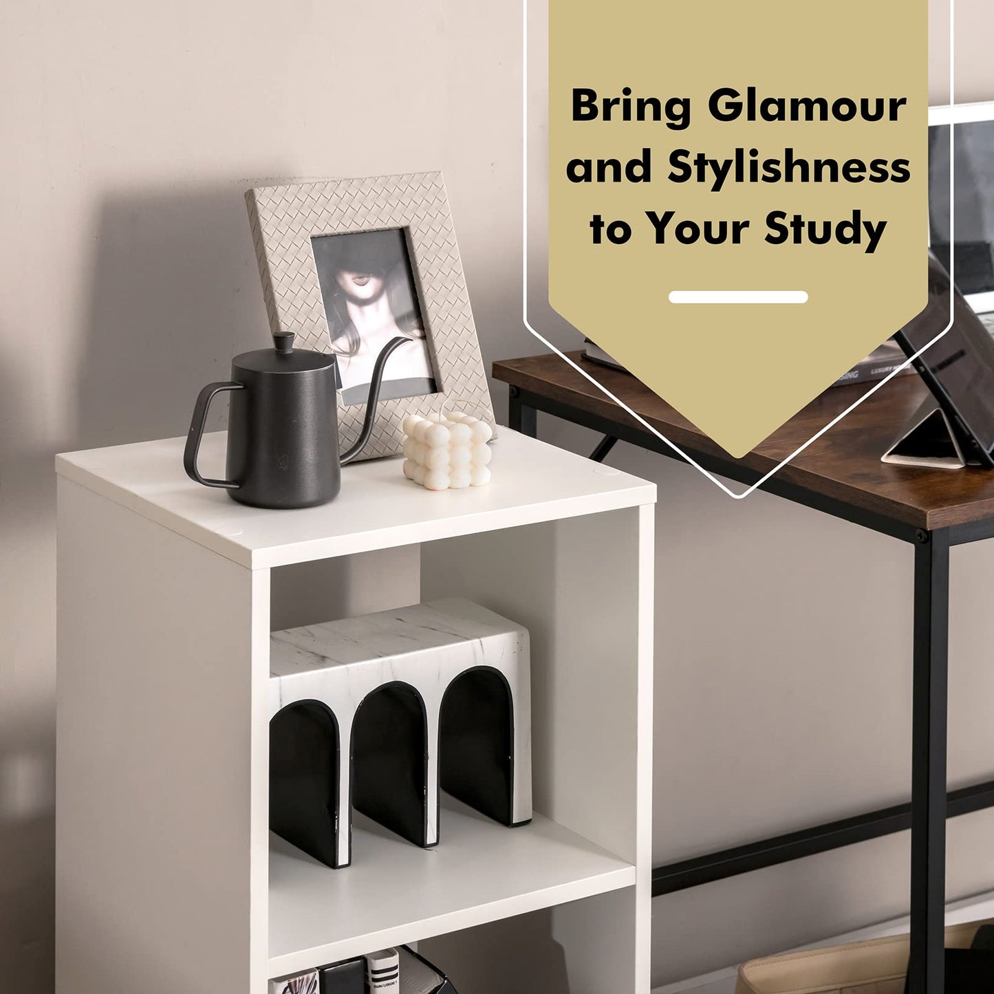 Tangkula 2 Cube Bookcase Set of 2