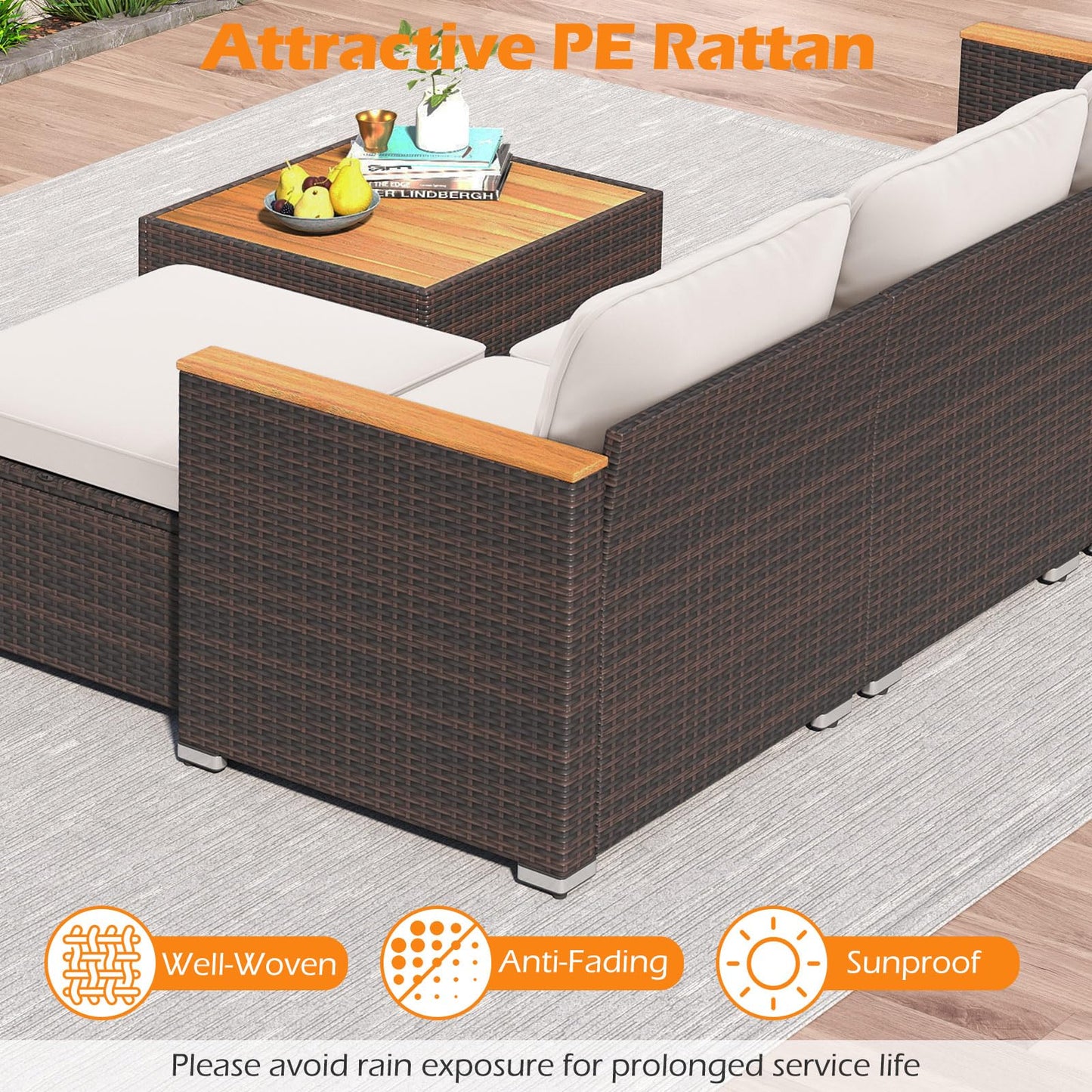 Tangkula 5 Piece Outdoor Patio Furniture Set