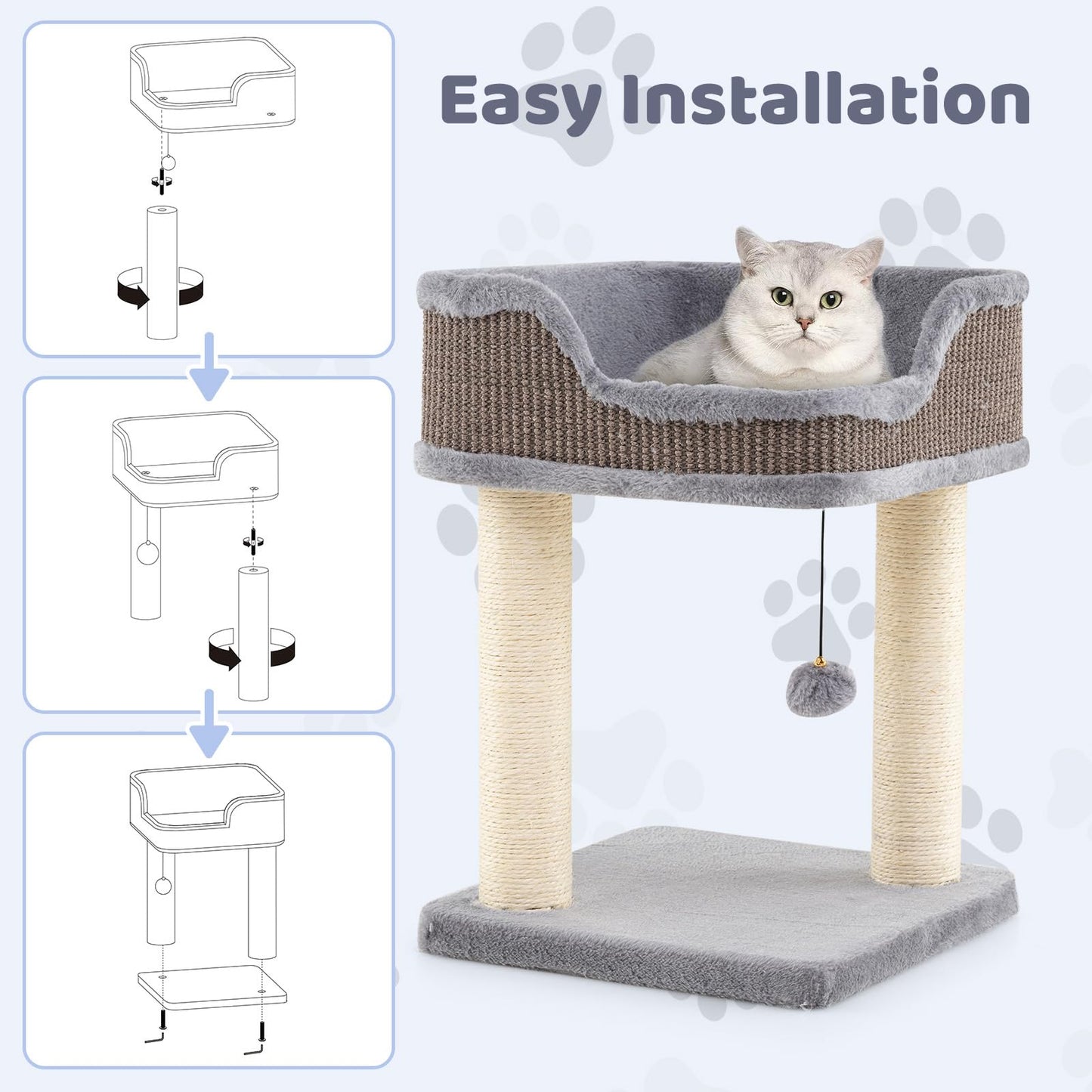 Tangkula Small Cat Tree for Indoor Cats for Play Rest