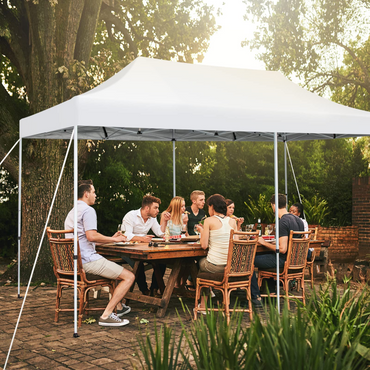 Tangkula 10 x 20Ft Pop-Up Canopy Tent, UPF 50+ Easy Setup Instant Canopy Tent with Wheeled Carrying Bag