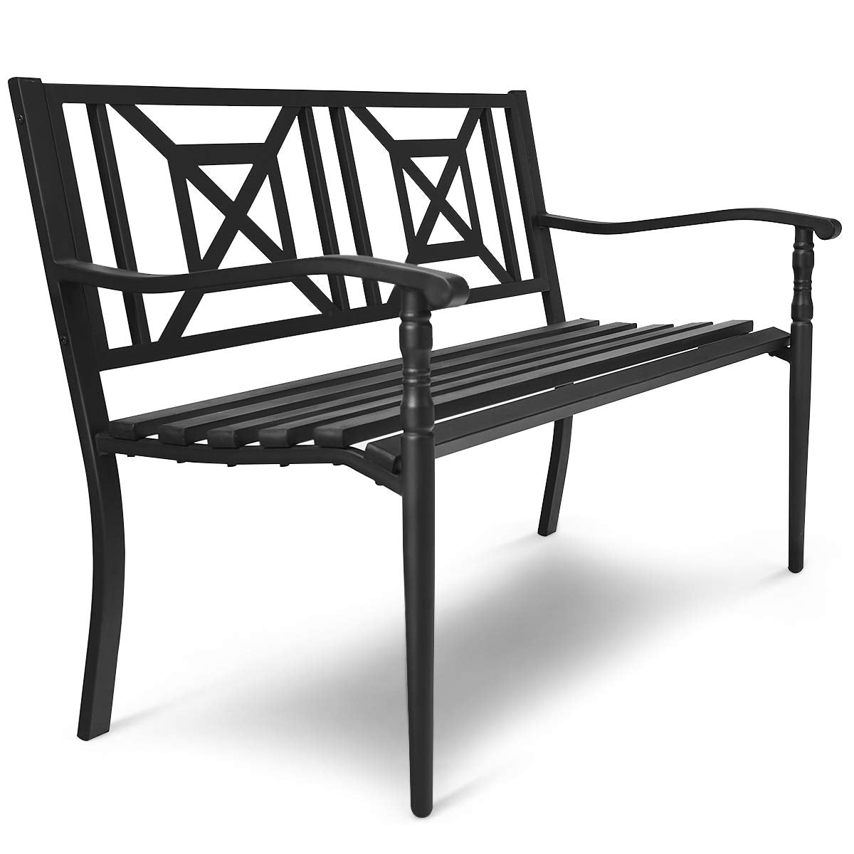 Banc causeuse robuste pour 2-3 personnes, banc de terrasse
