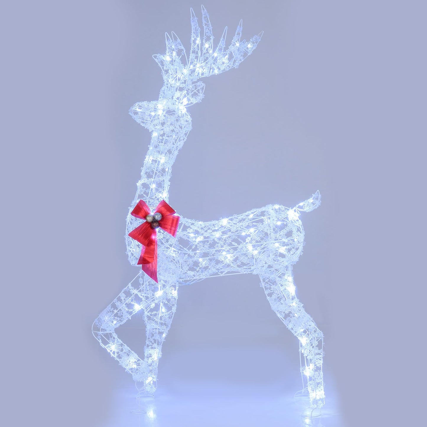 Tangkula 5 FT Lighted Christmas Reindeer