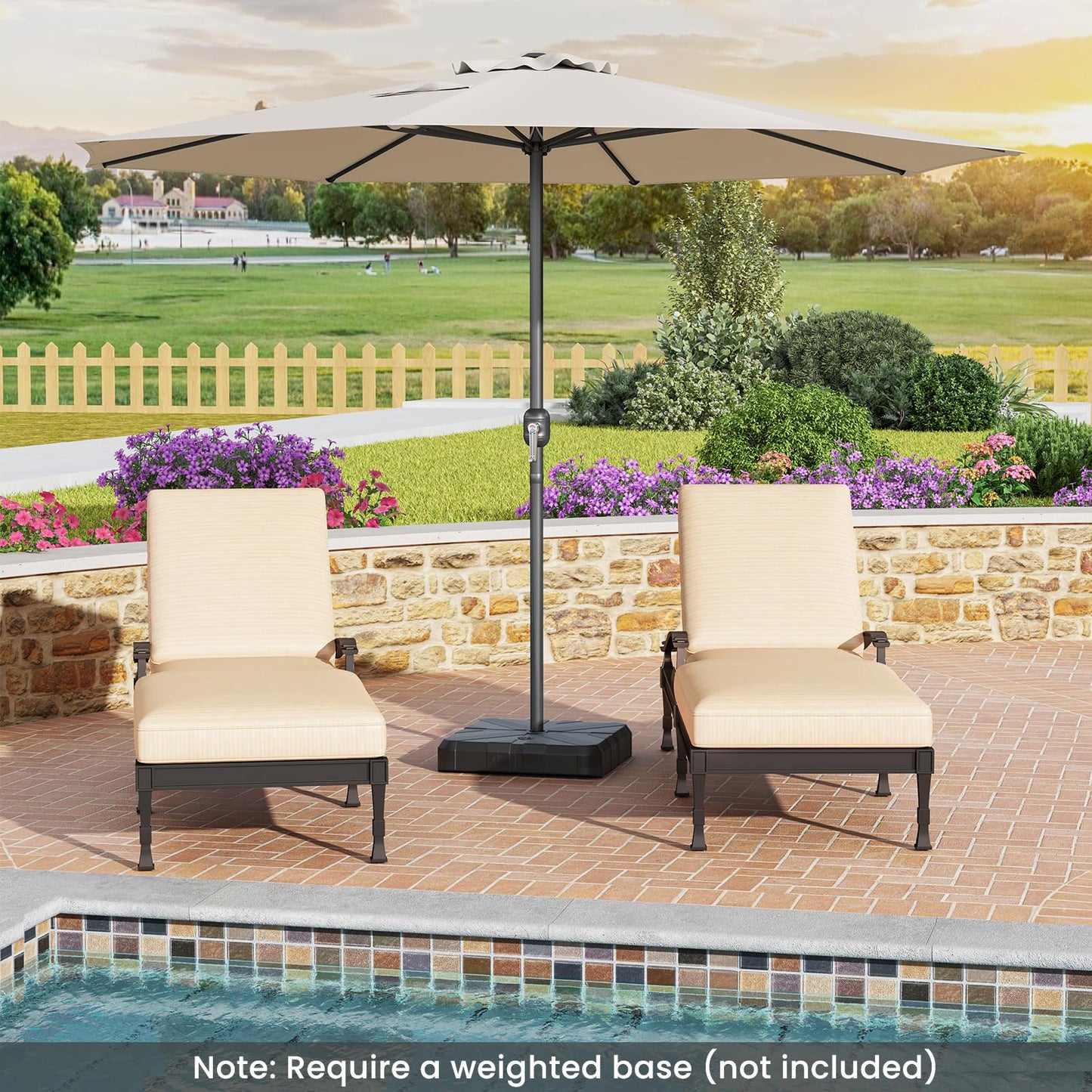 Tangkula Patio Umbrella for Garden Backyard Pool
