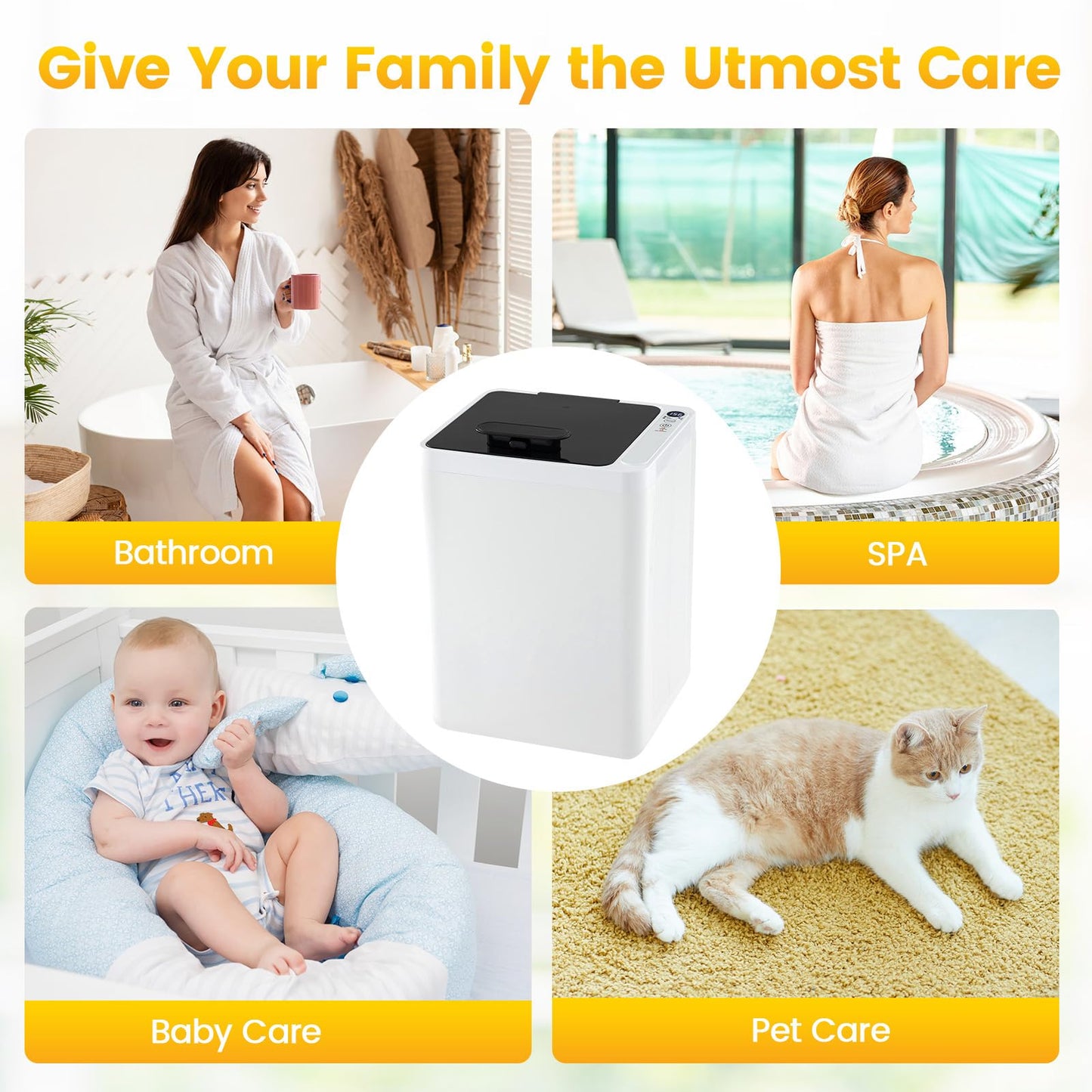 Tangkula 23L Towel Warmer Bucket with Auto Shut Off