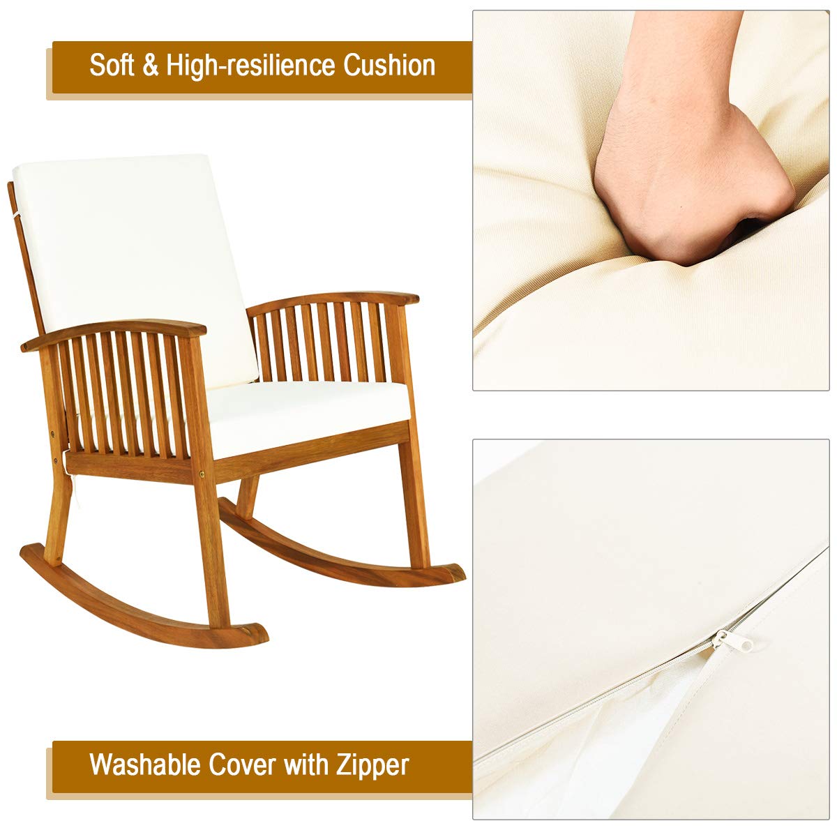 2 PCS Patio Bistro Set - Tangkula