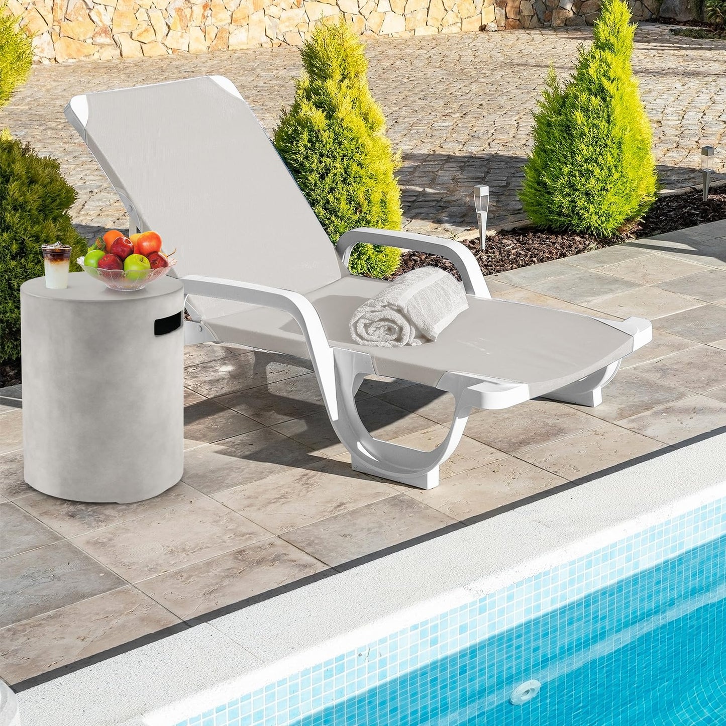 Tangkula 16 Inch Propane Tank Cover Table, Propane Tank Cover for Standard 20 LBS Propane Gas Tank