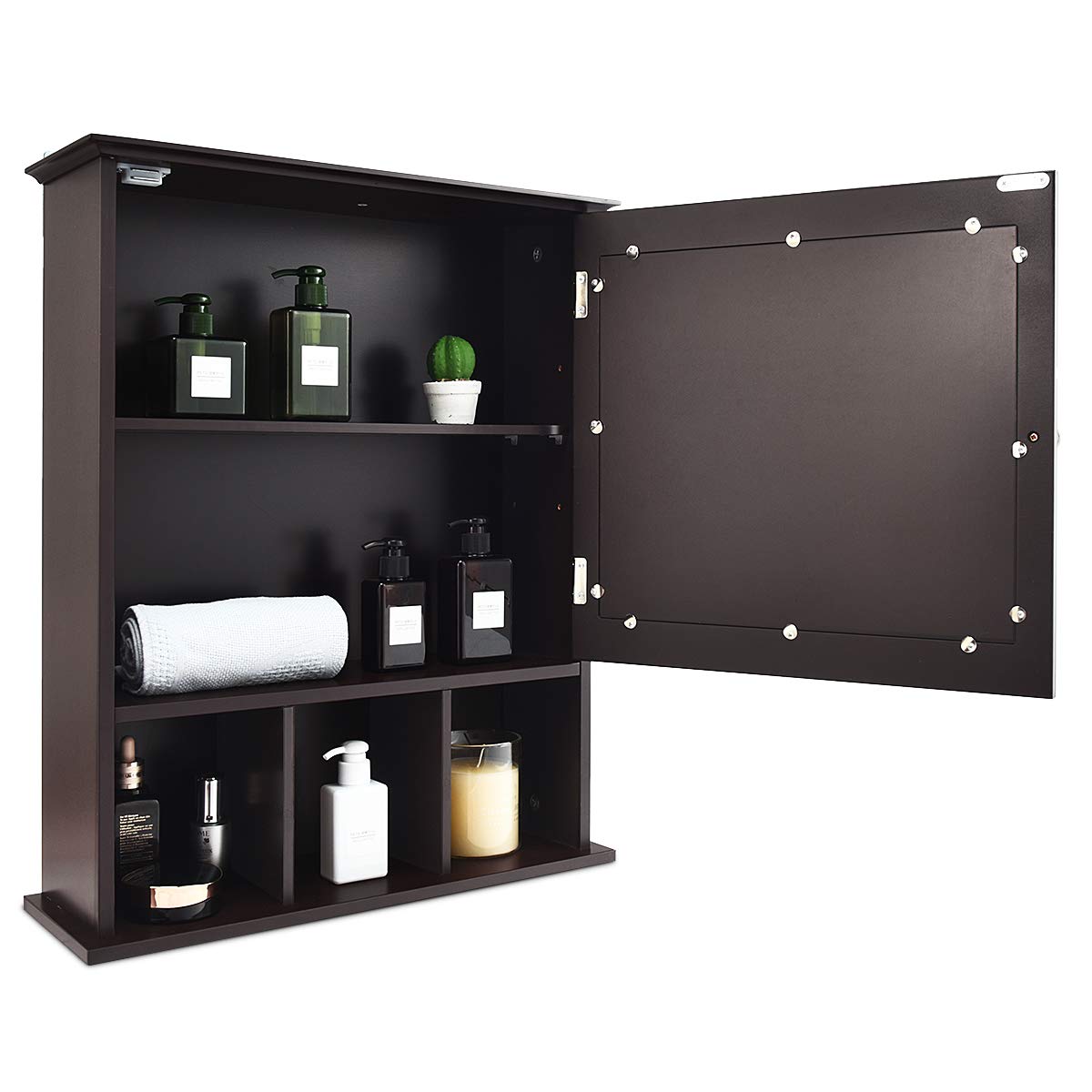 Tangkula Mirrored Medicine Cabinet