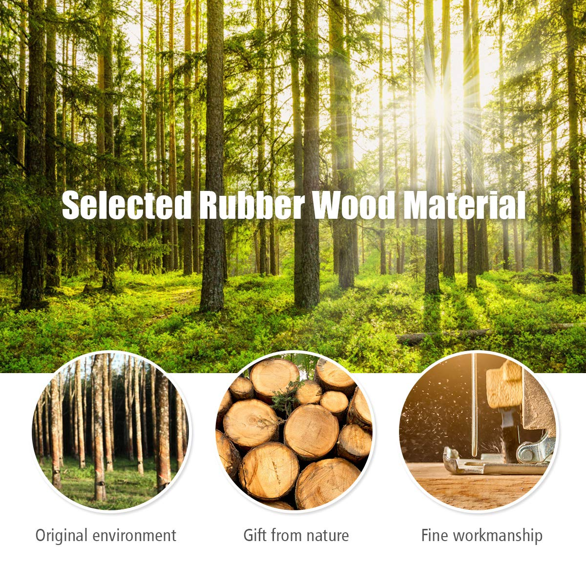 Wood Coat Rack - Tangkula