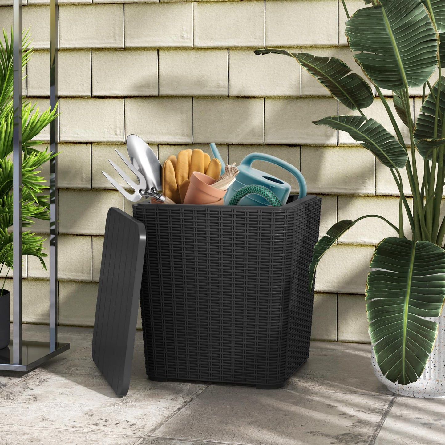 Tangkula 11.5 Gallon Water-proof Deck Box