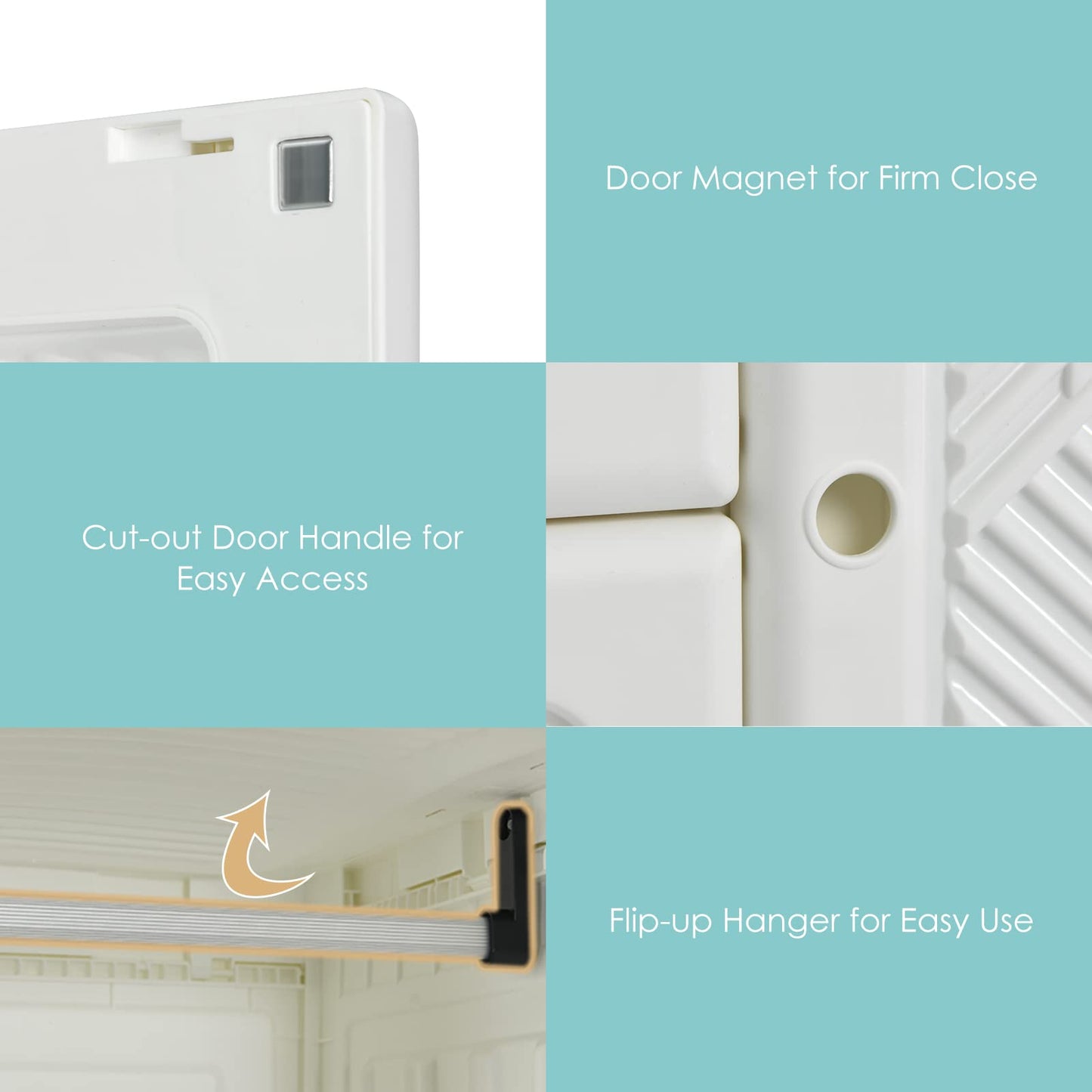 Portable Wardrobe Closet - Tangkula