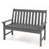 2-Person Outdoor Garden Park Bench, All-Weather HDPE Patio Loveseat Chair - Tangkula