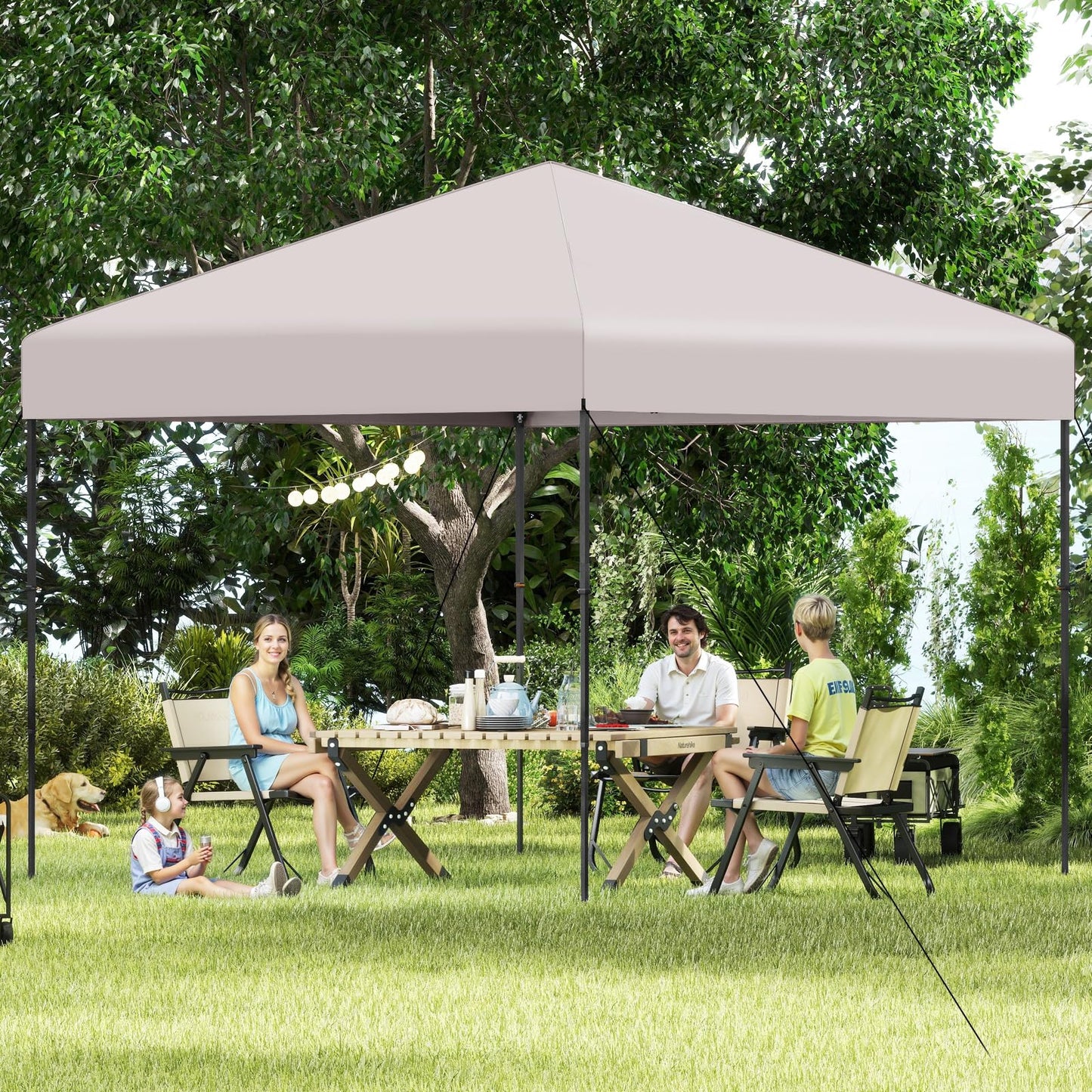 Tangkula 10x10 FT Pop Up Canopy for Beach Party Event Camping