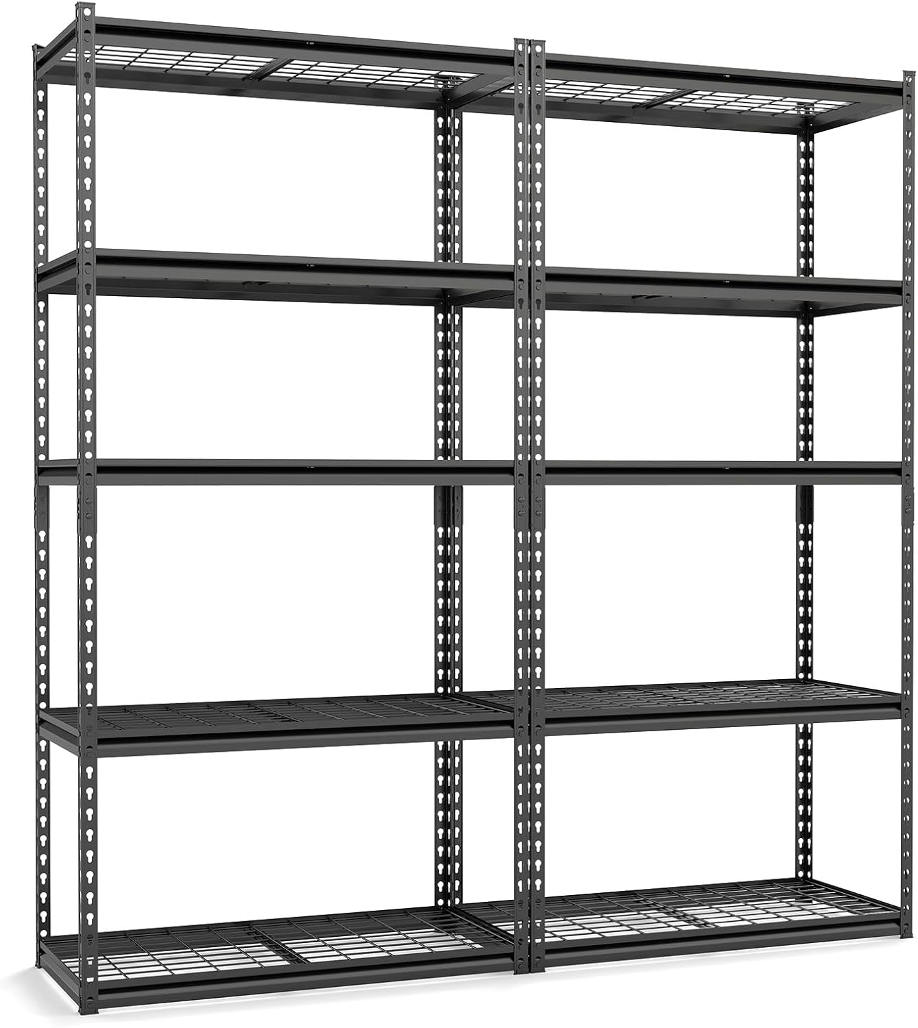 Tangkula 5-Tier Metal Garage Shelving Units with 2000 LBS Capacity (1/2/3/4)