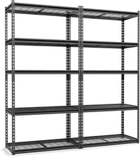 Tangkula 5-Tier Metal Garage Shelving Units with 2000 LBS Capacity (1/2/3/4)
