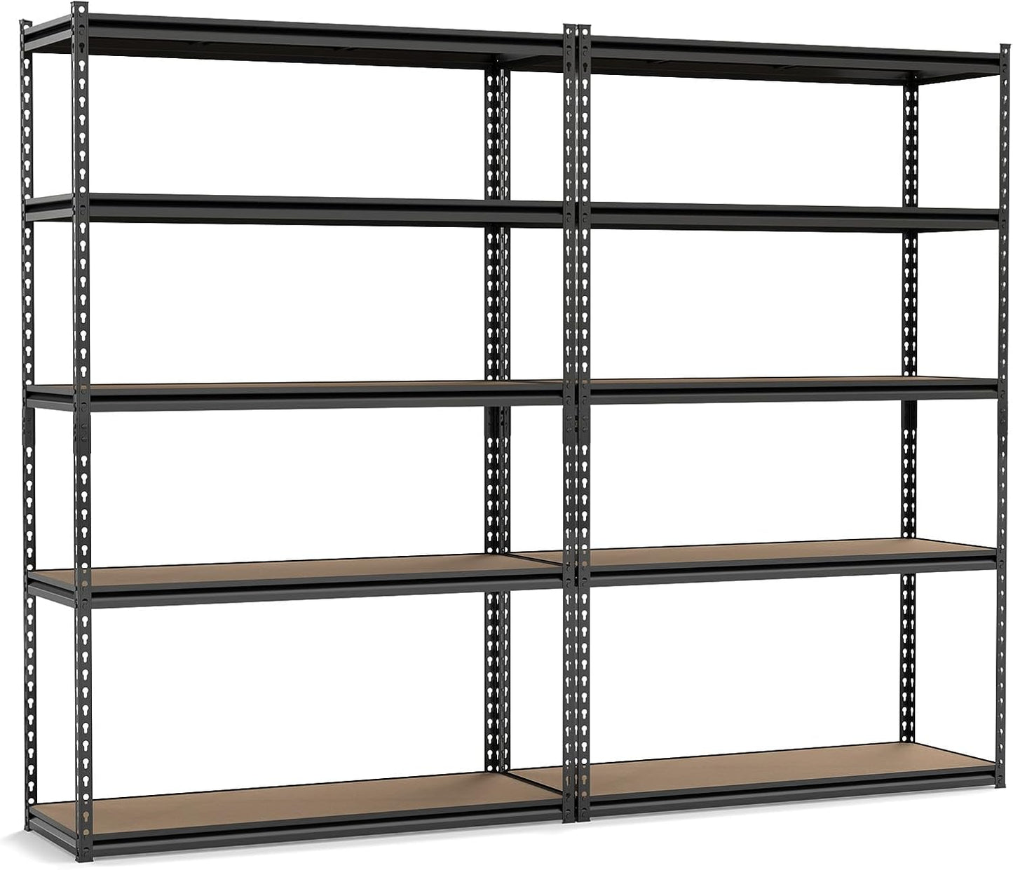 Tangkula 5-Tier Heavy Duty 2200 LBS Metal Storage Organizer Rack (1/2/3/4)