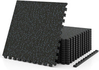 Tapis d'équipement de sport Tangkula, épaisseur 2 cm, dessus en caoutchouc, 4,46/8,92 m²