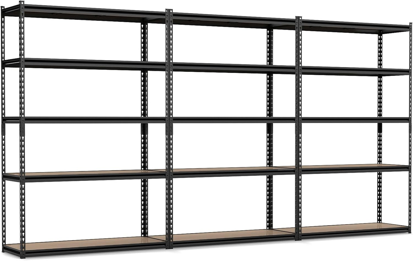 Tangkula 5-Tier Heavy Duty 2200 LBS Metal Storage Organizer Rack (1/2/3/4)