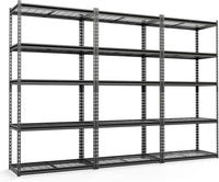 Tangkula 5-Tier Metal Garage Shelving Units with 2000 LBS Capacity (1/2/3/4)