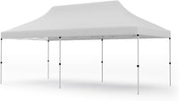 Tangkula 10x20 Ft Pop Up Canopy, Instant Setup Canopy Tent with 12 Stakes & 6 Ropes