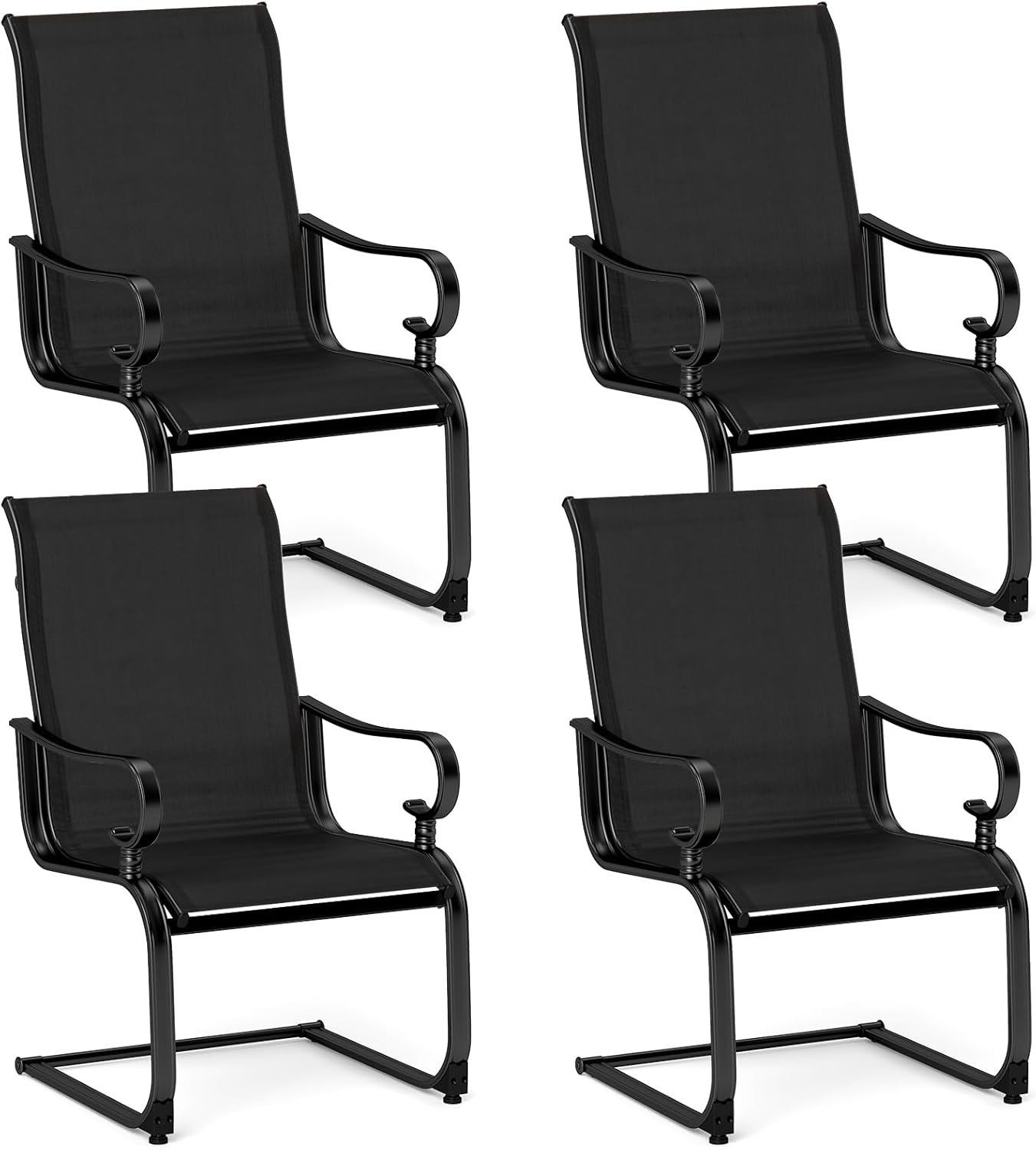 Tangkula Lot de 2/4 chaises de patio