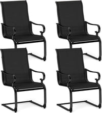 Tangkula Lot de 2/4 chaises de patio