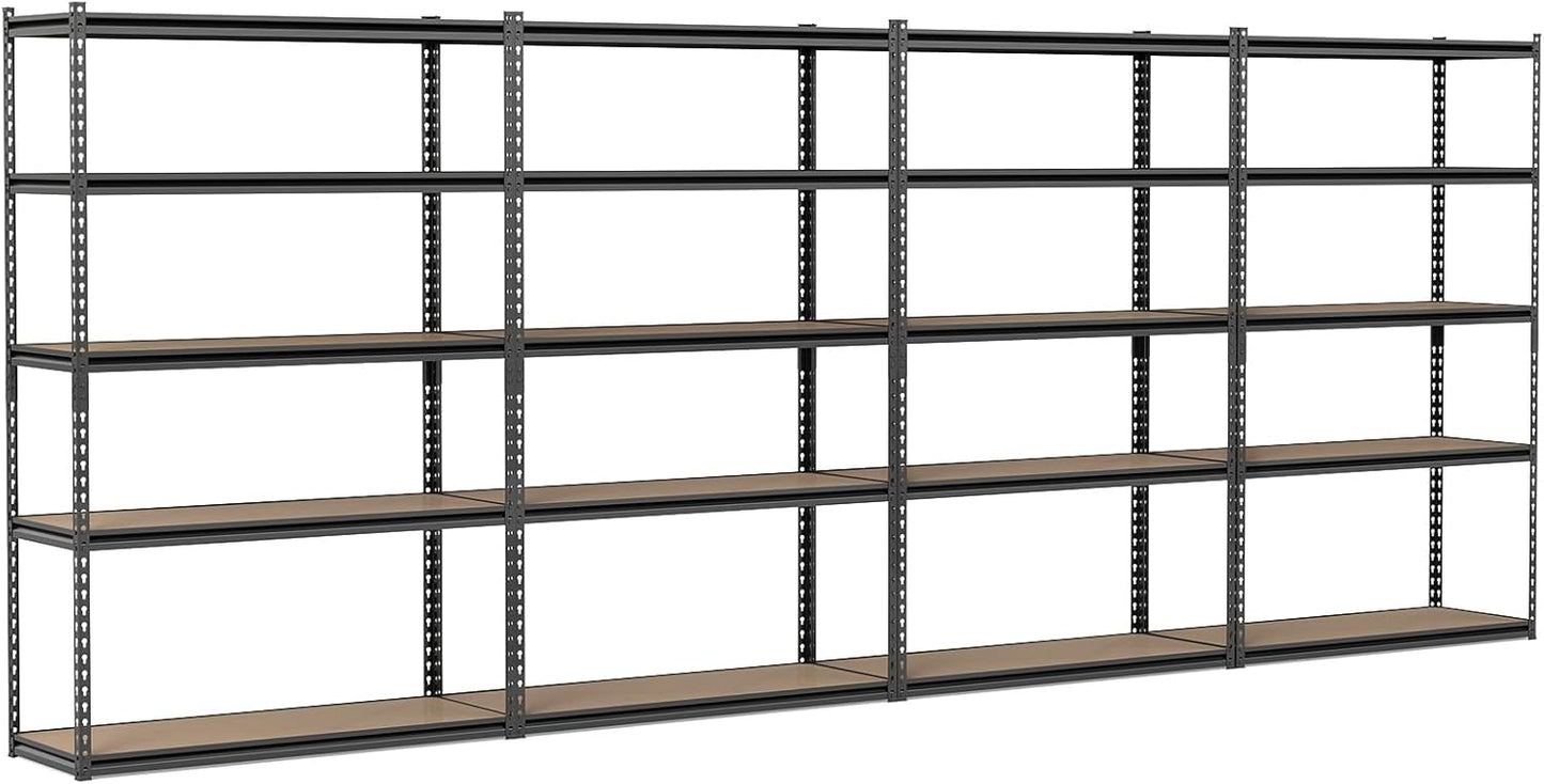 Tangkula 5-Tier Heavy Duty 2200 LBS Metal Storage Organizer Rack (1/2/3/4)