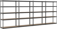 Tangkula 5-Tier Heavy Duty 2200 LBS Metal Storage Organizer Rack (1/2/3/4)