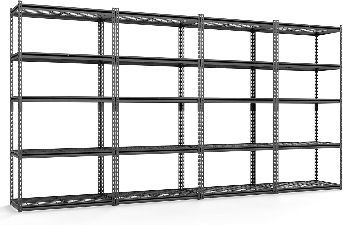 Tangkula 5-Tier Metal Garage Shelving Units with 2000 LBS Capacity (1/2/3/4)