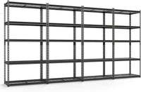 Tangkula 5-Tier Metal Garage Shelving Units with 2000 LBS Capacity (1/2/3/4)