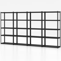 Tangkula 5-Tier Garage Storage Shelves, Heavy Duty Metal Storage Shelving Unit, 35.5" L x 15.5" W x 72" H