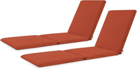 Tangkula 72” x 23” Chaise Lounge Cushion, Tri-Fold Lounger Pad with Hook & Loop Fasteners