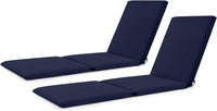 Tangkula 72” x 23” Chaise Lounge Cushion, Tri-Fold Lounger Pad with Hook & Loop Fasteners