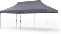 Tangkula 10x20 Ft Pop Up Canopy, Instant Setup Canopy Tent with 12 Stakes & 6 Ropes