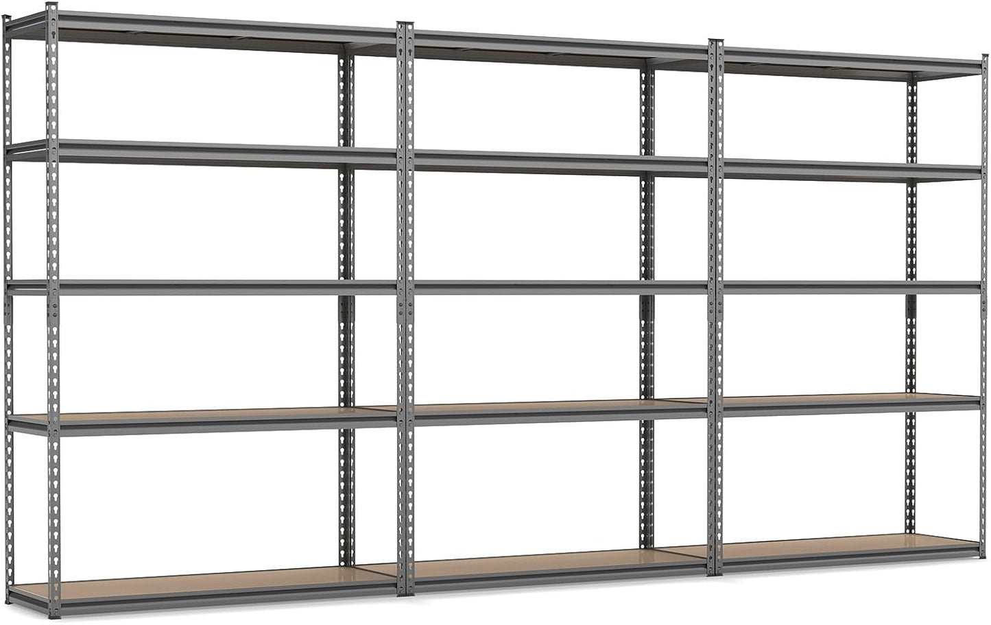 Tangkula 5-Tier Heavy Duty 2200 LBS Metal Storage Organizer Rack (1/2/3/4)